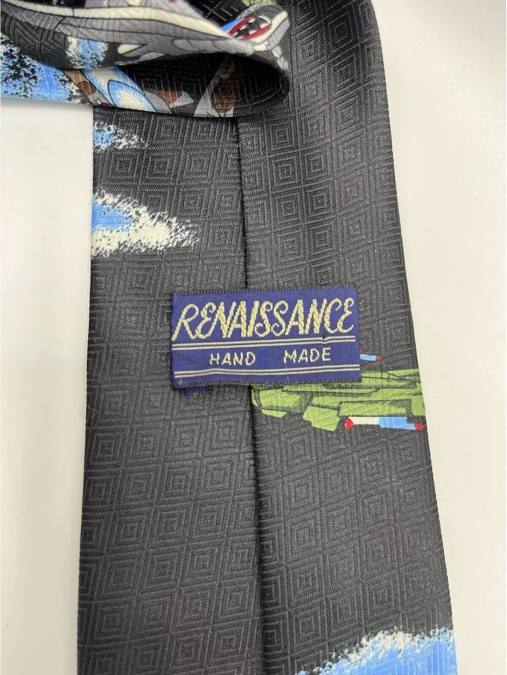 Renaissance Tie Vintage Military Aviation Classic  3.5